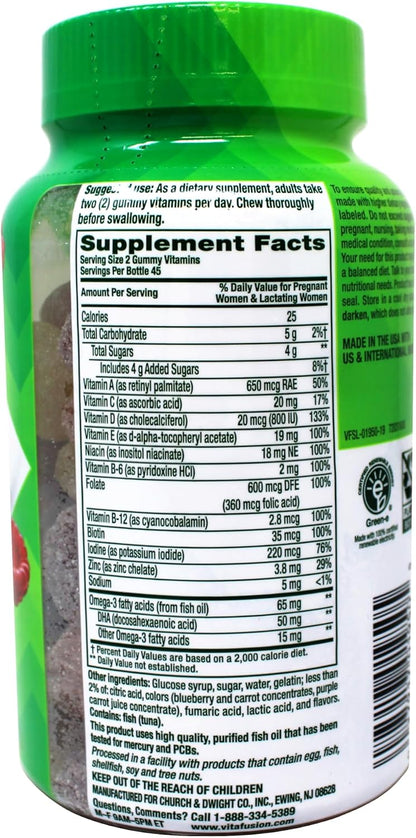 Vitafusion PreNatal Gummy Vitamins, 90ct