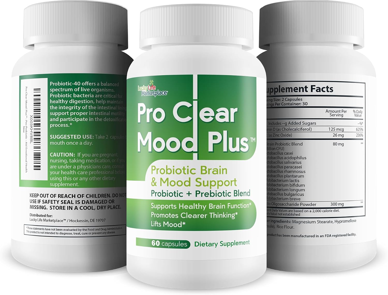 Pro Clear Mood Plus - Probiotic for Brain & Mood Support - görsel 4