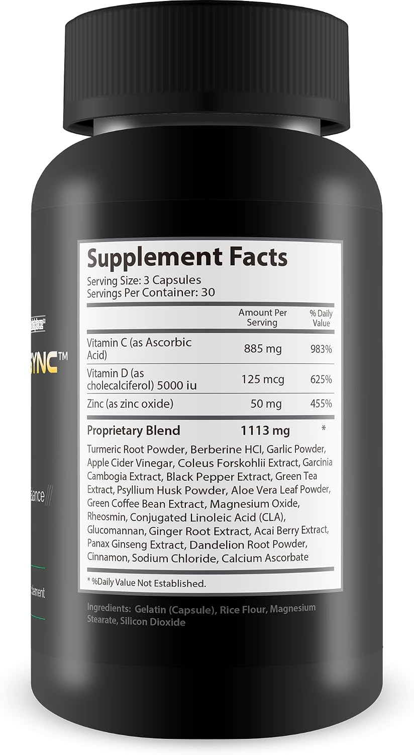 Sugar Sync Pro Blood Health – Blood Balance Food Supplement with Berberine and Cinnamon - görsel 2