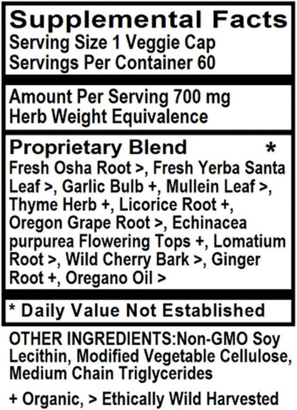 CongestEeze, 60 Liquid Vegetarian Capsules – Herbal Lung Immune Support
