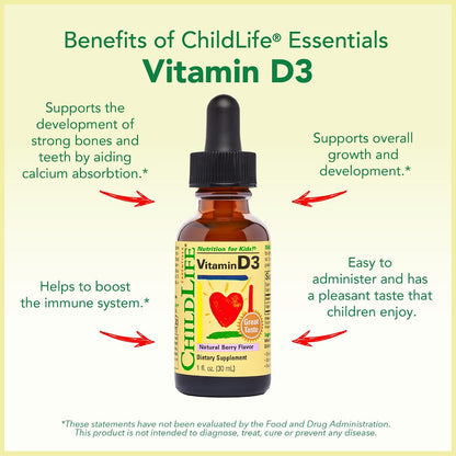 CHILDLIFE ESSENTIALS Immune Support 4-Pack - Bundle of Liquid Vitamins & Minerals for Children, Infants and Toddlers, Includes Vitamin D3, Vitamin C, First Defence, Echinacea
