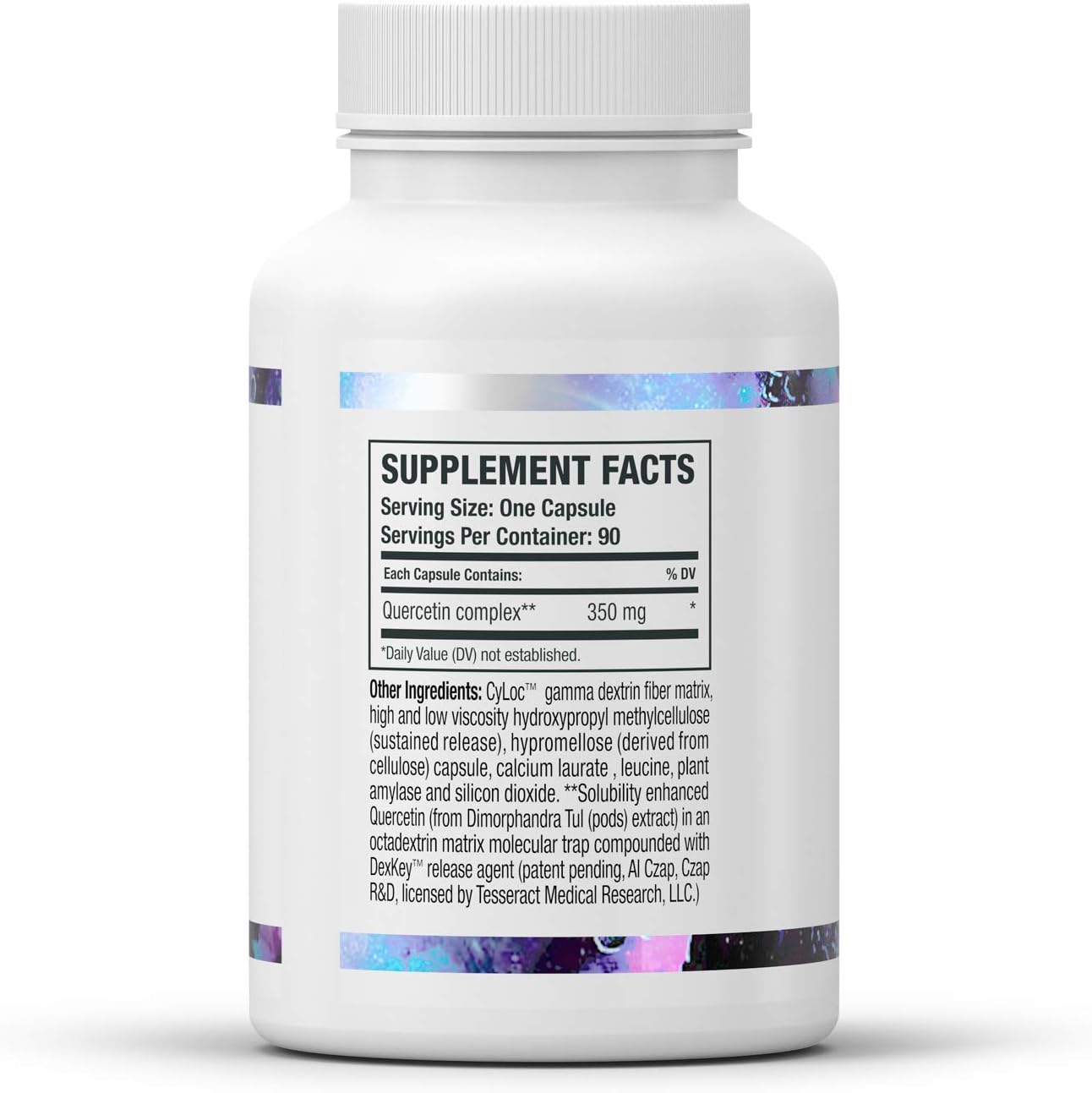 Tesseract Medical Research QuerciSorb SR – Sustained Release Quercetin Supplement, 400 mg, 90 Capsules - görsel 8