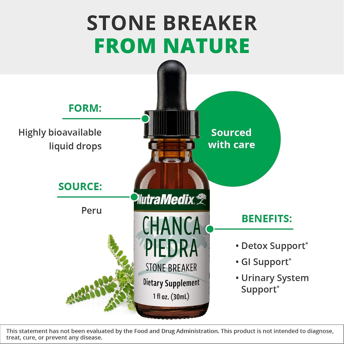 NutraMedix Chanca Piedra Stone Breaker Drops – Liquid Supplement for Kidney, Liver, Gallbladder & Urinary Support (30 ml) - görsel 4