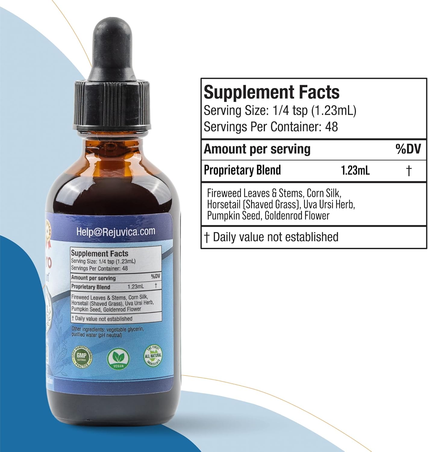 Rejuvica Health BladderPro - Bladder Support Supplement, Liquid Drops for Men and Women - görsel 5