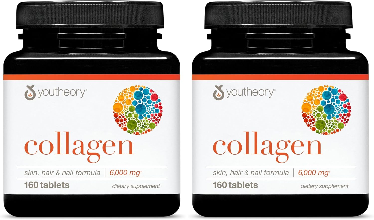 Youtheory Advanced Collagen with Vitamin C – 6000 mg Hydrolysed Collagen Peptides – 160 Tablets - görsel 10