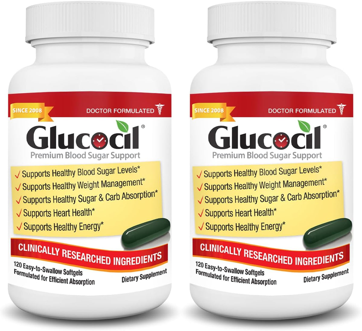Glucocil Softgels – Premium Blood Sugar Support (2-Pack) - görsel 1