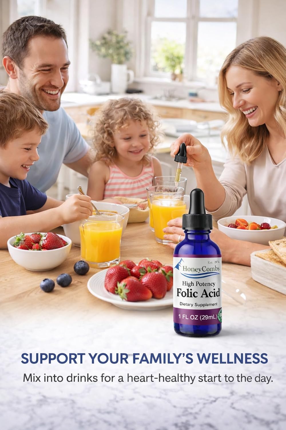 Vitamin B9 (Folic Acid) Liquid Drops – Alcohol-Free, Vegan, Gluten-Free - görsel 6