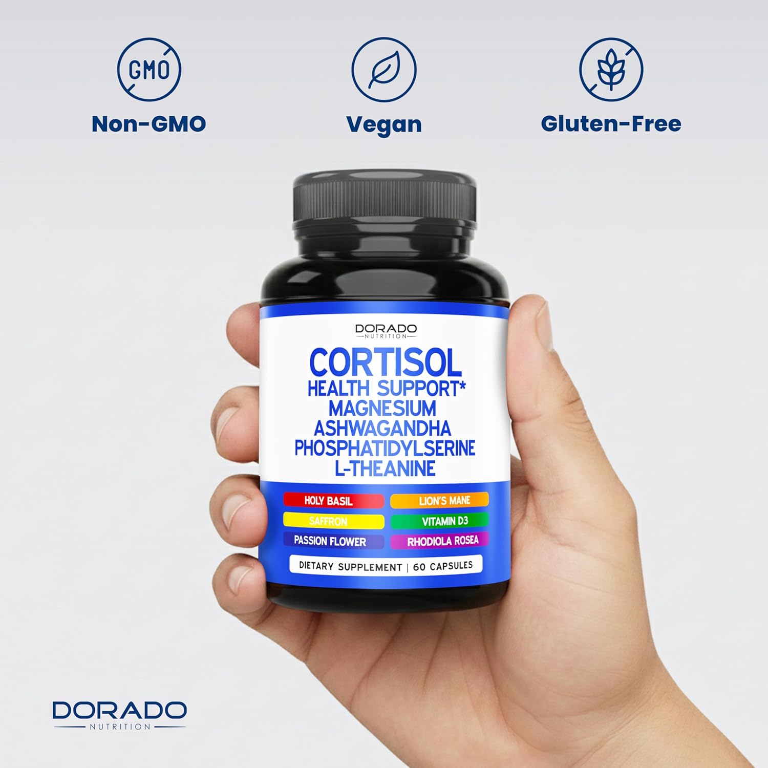Cortisol Supplements for Women and Men with 14-in-1 Blend – Magnesium, Ashwagandha, L-Theanine & More - görsel 7