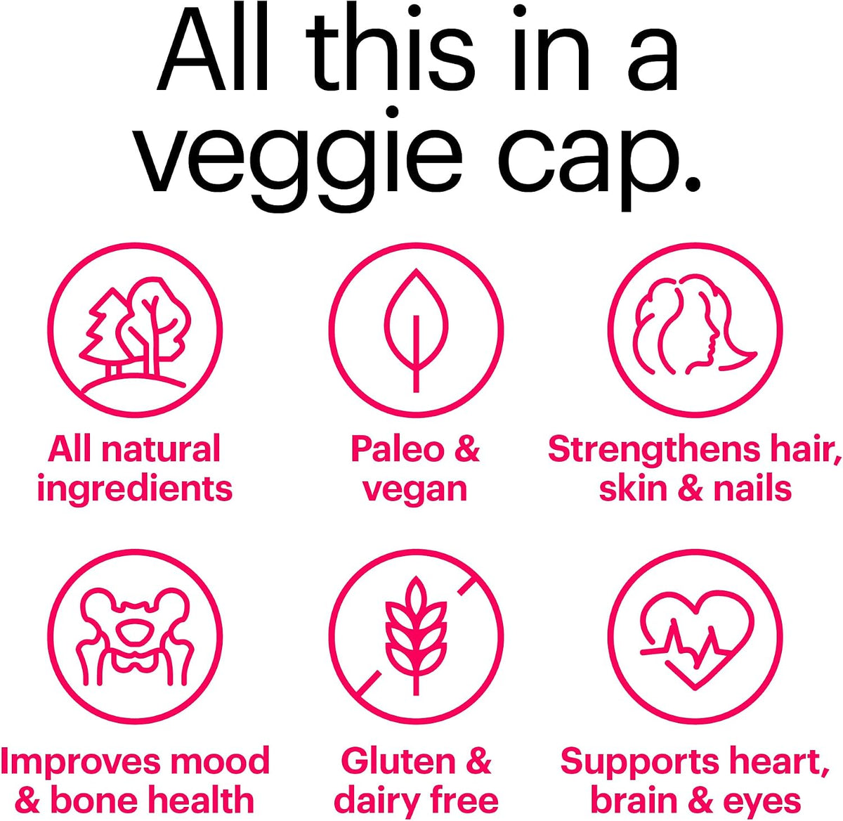 Wellthy Her Women's Daily Vegan Multivitamin – Natural Ingredients for Healthy Hair, Skin and Nails (30 Day Supply) - görsel 4