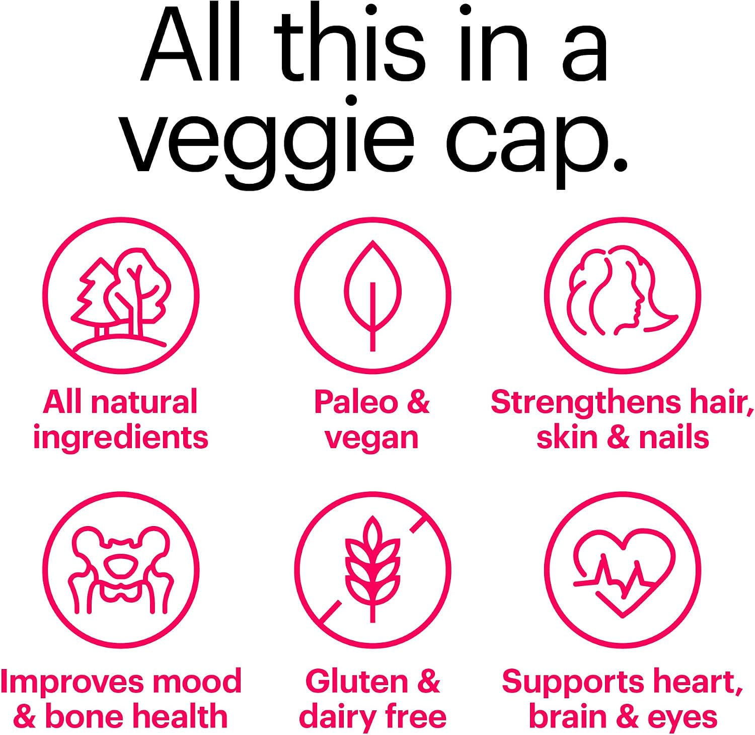 Wellthy Her Women's Daily Vegan Multivitamin – Natural Ingredients for Healthy Hair, Skin and Nails (30 Day Supply) - görsel 4