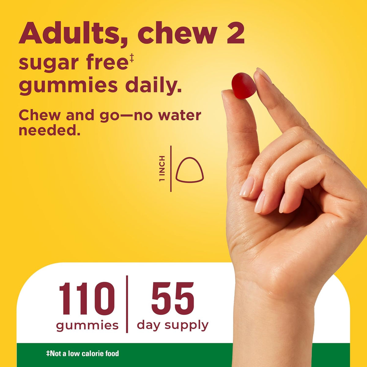 Nature Made Zero Sugar Vitamin B12 Gummies – 1000 mcg per Serving, 110 Gummies (55-Day Supply) - görsel 6