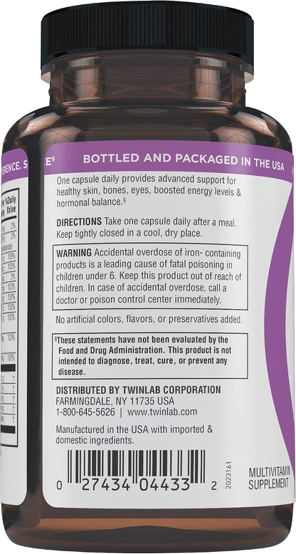 Twinlab TWL Women's Daily One Multivitamin, 60 Tablets