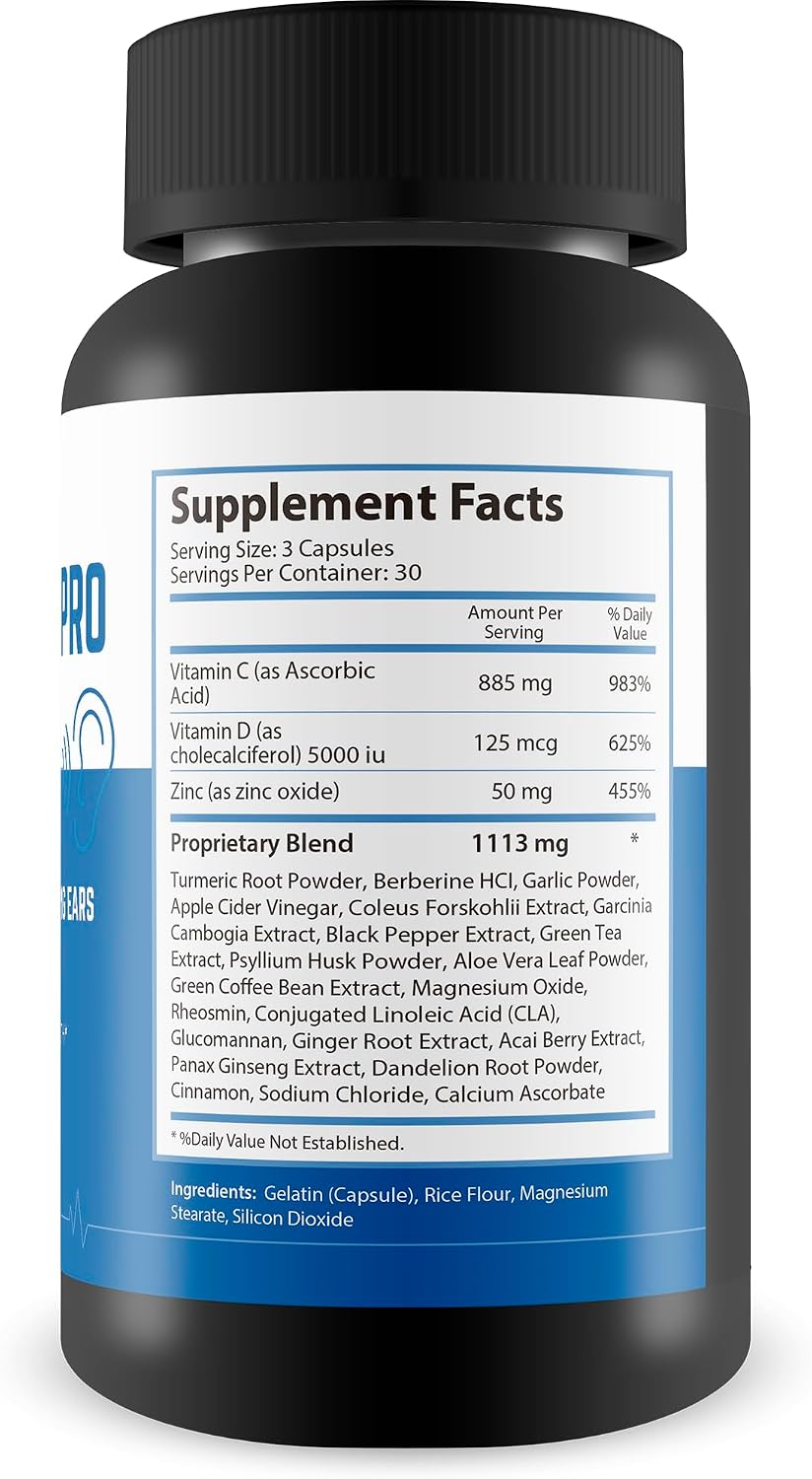 Tinnidrop Pro Capsules - Tinnitus Support Supplement for Ringing Ears - görsel 2