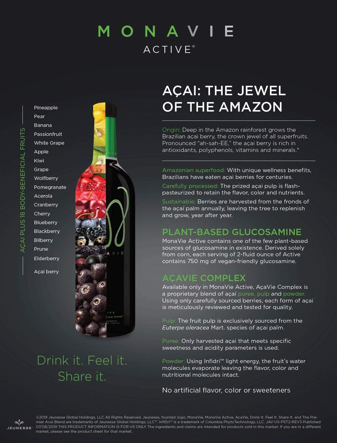 Monavie Active - 4 Bottles, 25.3 oz (748 ml) Each - görsel 4