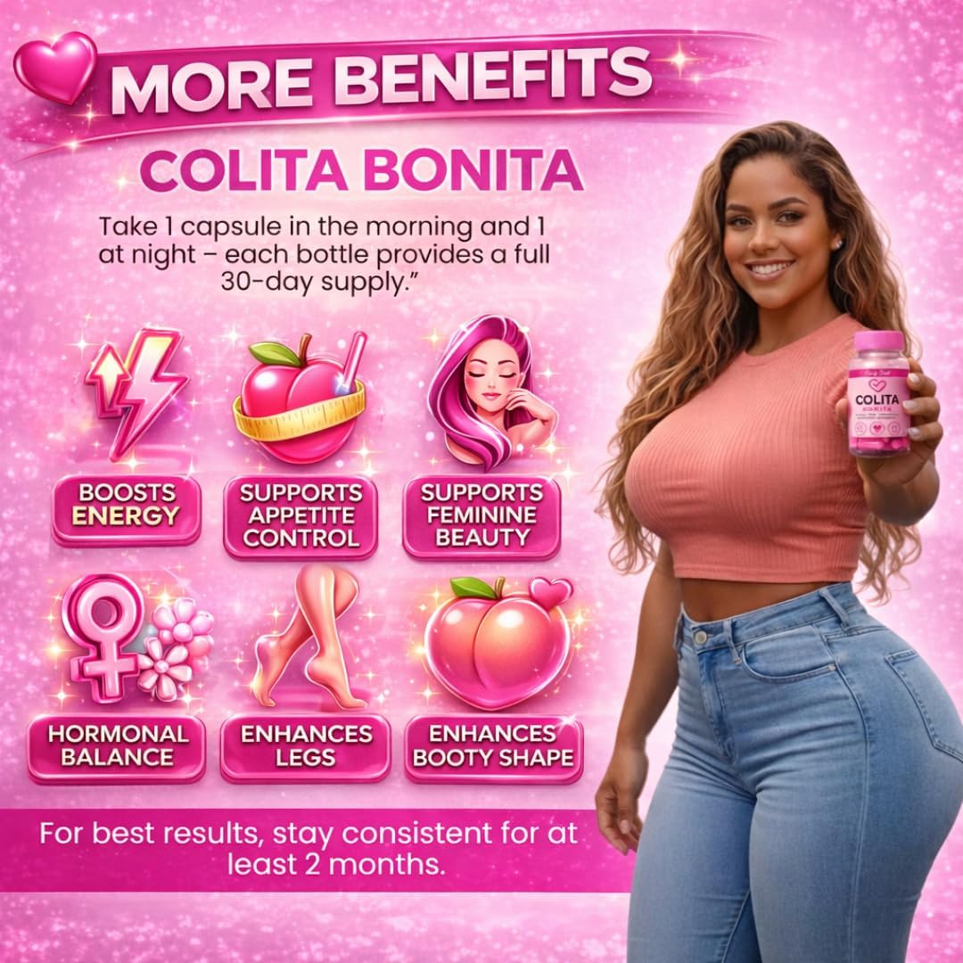 Colita Bonita: Body Shape Support with Aguaje, Fenugreek, Black Maca, Chia Seeds & Hercampuri (60 Capsules) - görsel 5