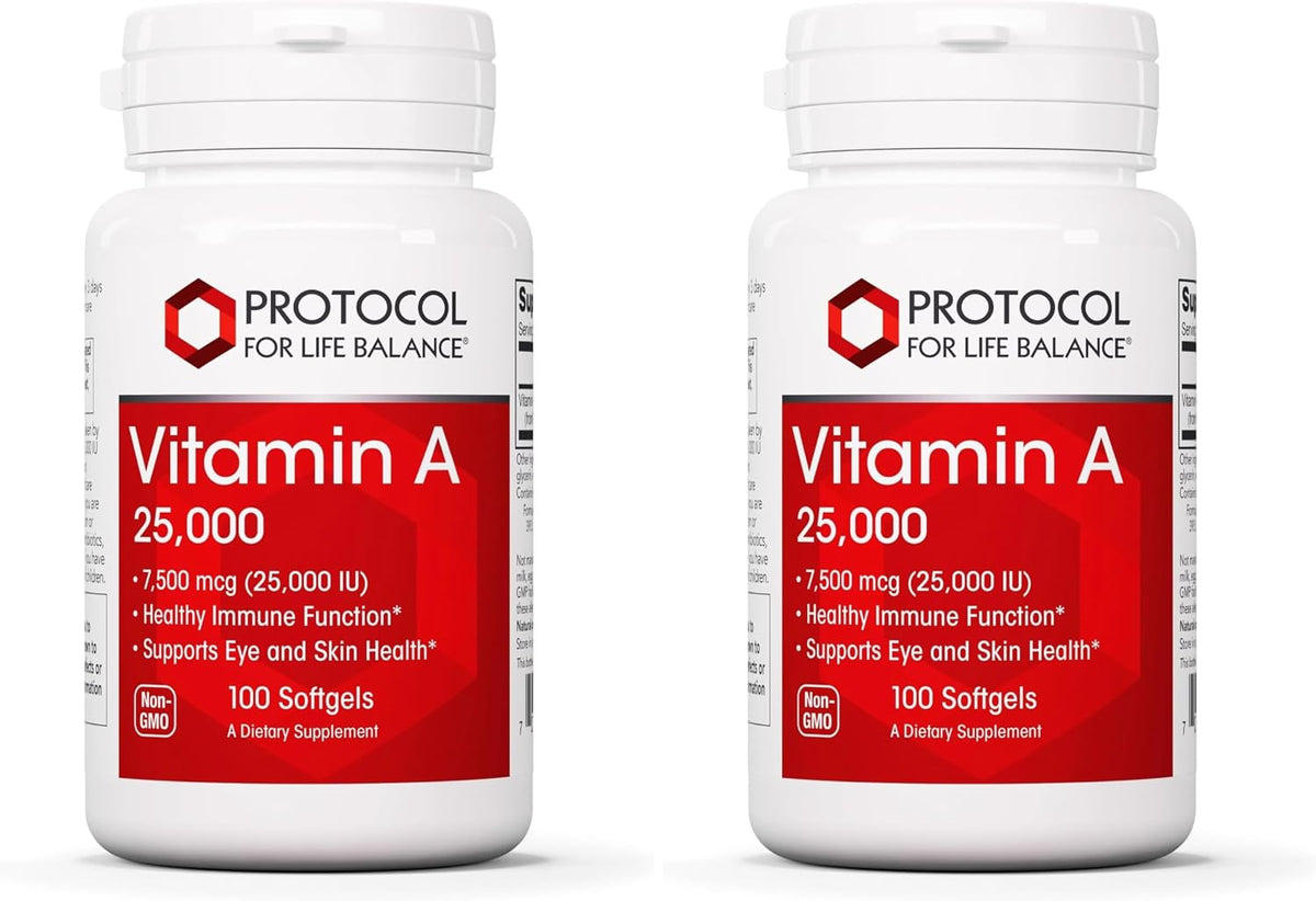 Protocol for Life Balance Vitamin A 25,000 IU – 100 Softgels - görsel 10