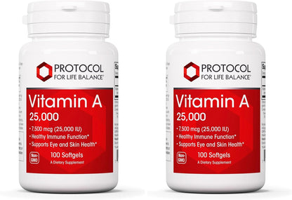 Protocol for Life Balance Vitamin A 25,000 IU – 100 Softgels
