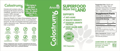 Anovite Colostrum6 Capsules 180 Capsules (2-Pack)