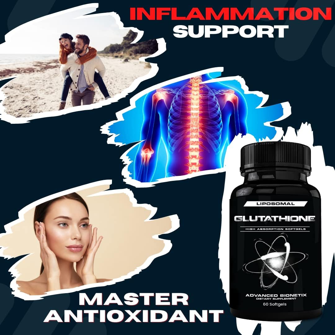 Advanced Bionetix 850mg Liposomal Glutathione Supplement – 60 Softgels - görsel 2