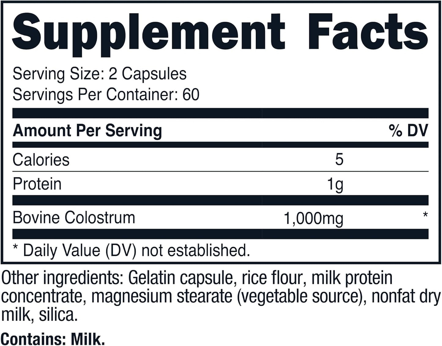 Nutricost Colostrum 1000mg, 120 Capsules, 60 Servings (3 Bottles) - görsel 6