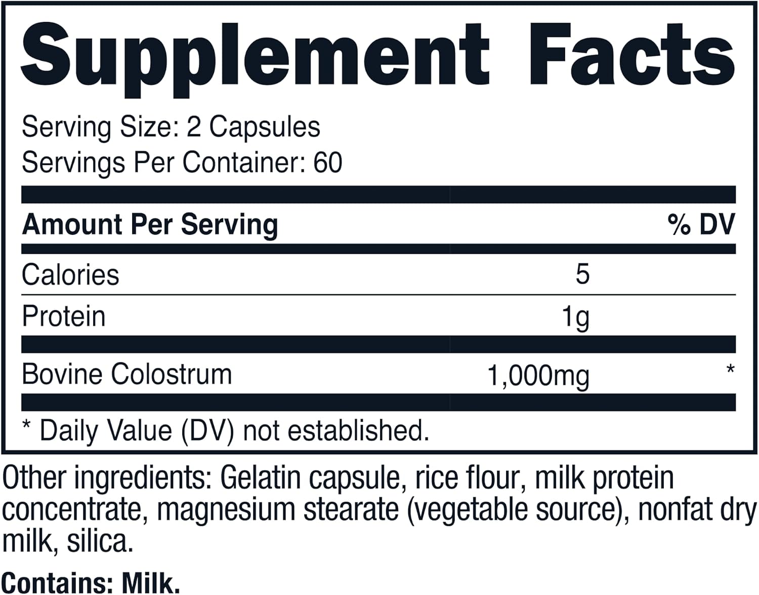 Nutricost Colostrum 1000mg, 120 Capsules, 60 Servings (3 Bottles) - görsel 6