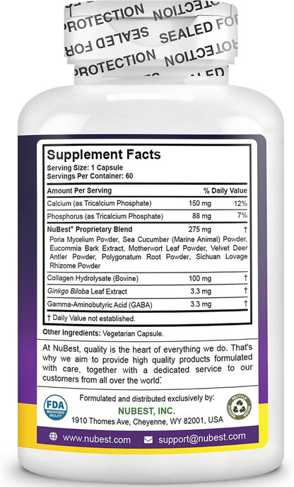 NuBest Tall - Bone Strength & Growth Supplement for Children & Teenagers - 60 Capsules