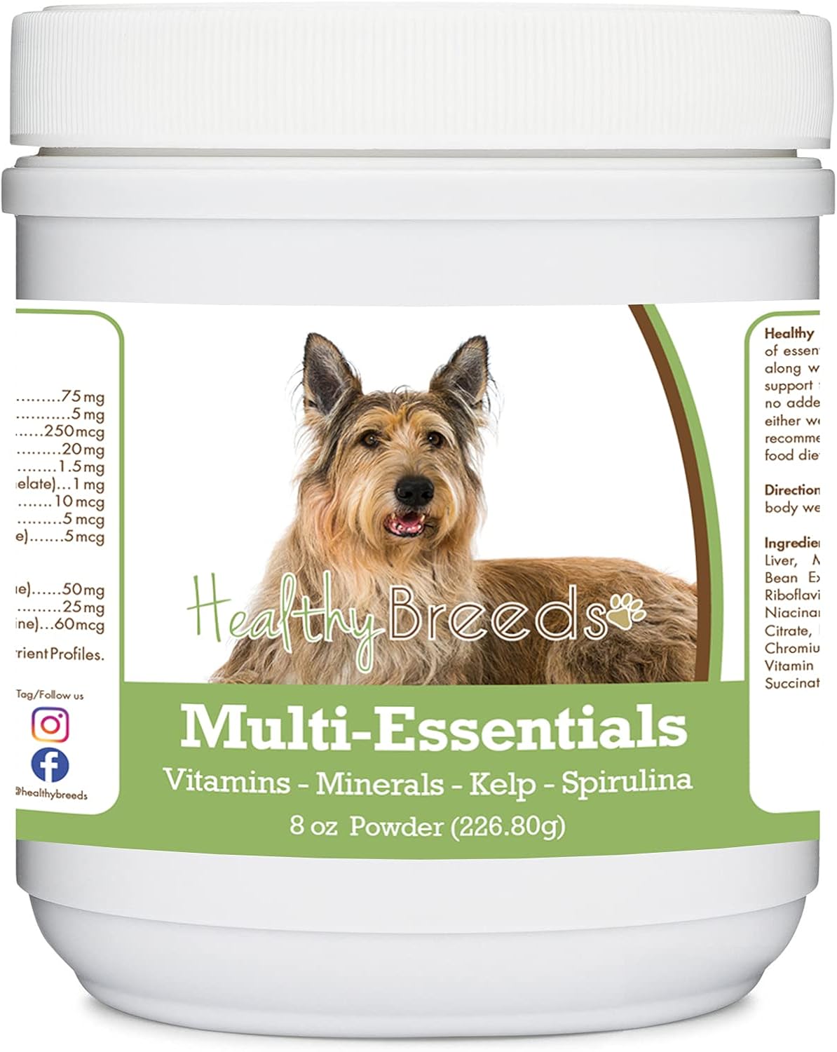 Healthy Breeds Berger Picard Multi-Essentials Powder for Dogs – an Ideal Supplement of Vitamins, Minerals & Antioxidants for Your Dog – 227 g - görsel 1