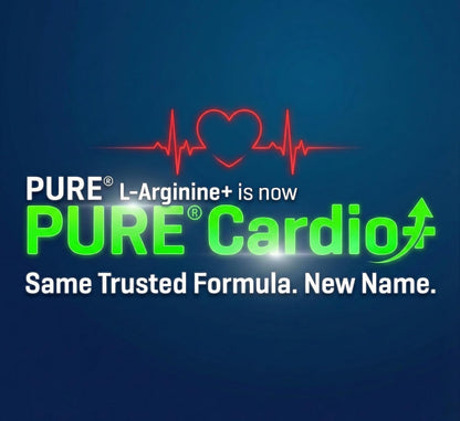 PURE® Cardio+ Nitric Oxide Circulation Support - 5000mg L-Arginine & 1000mg L-Citrulline - Mixed Berry Flavour, 30 Servings Powder, 363g - CoQ10 & Beetroot - High Potency Heart Formula