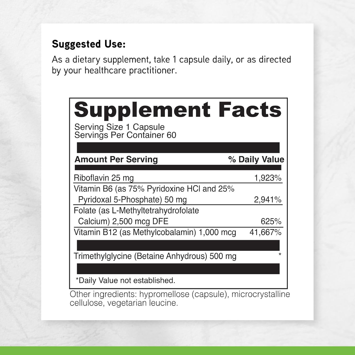 DAVINCI Labs Methyl Benefits - Food Supplement to Support Healthy Methylation, Detoxification and Energy Production - with Vitamin B6, B12, Folate, and More - Gluten-Free - 60 Vegetarian Capsules - görsel 6