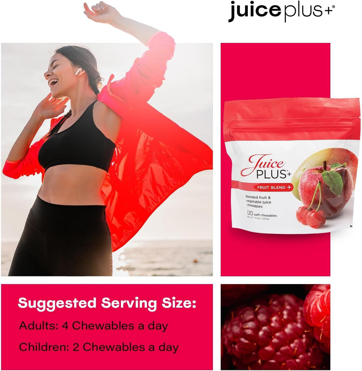 Juice Plus+ Fruit Blend Gummy Vitamins for Kids & Adults - Plant Based Multivitamin Chewables with 11 Fruits & Vegetable Blend - Vegan Daily Nutrition (120 Count) - görsel 5