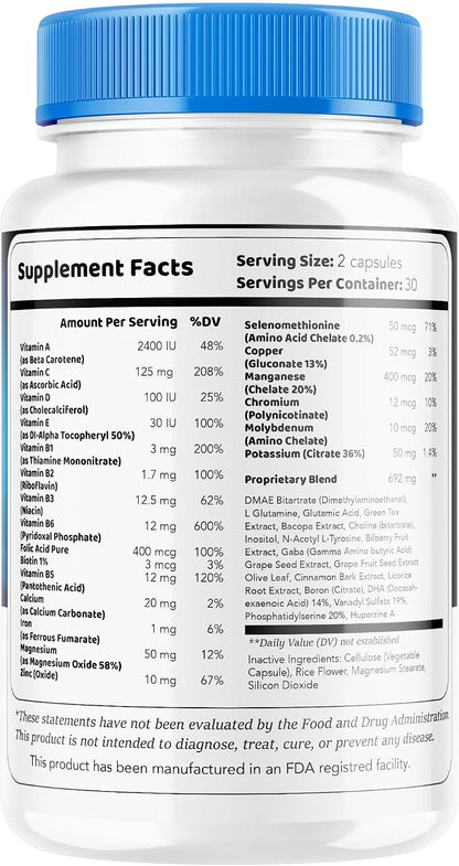 ProNerve6 Advanced Formula – Focus Health Support Food Supplement, 1-Month Supply