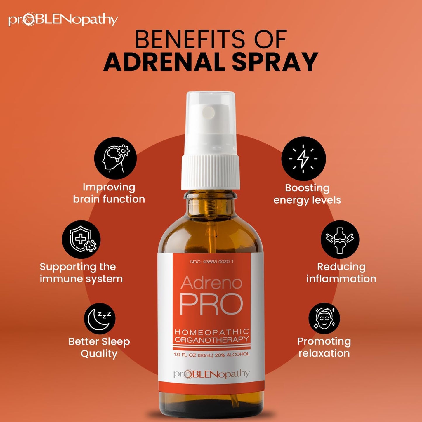 proBLEN AdrenoPRO Natural Adrenal Support Oral Spray - görsel 4