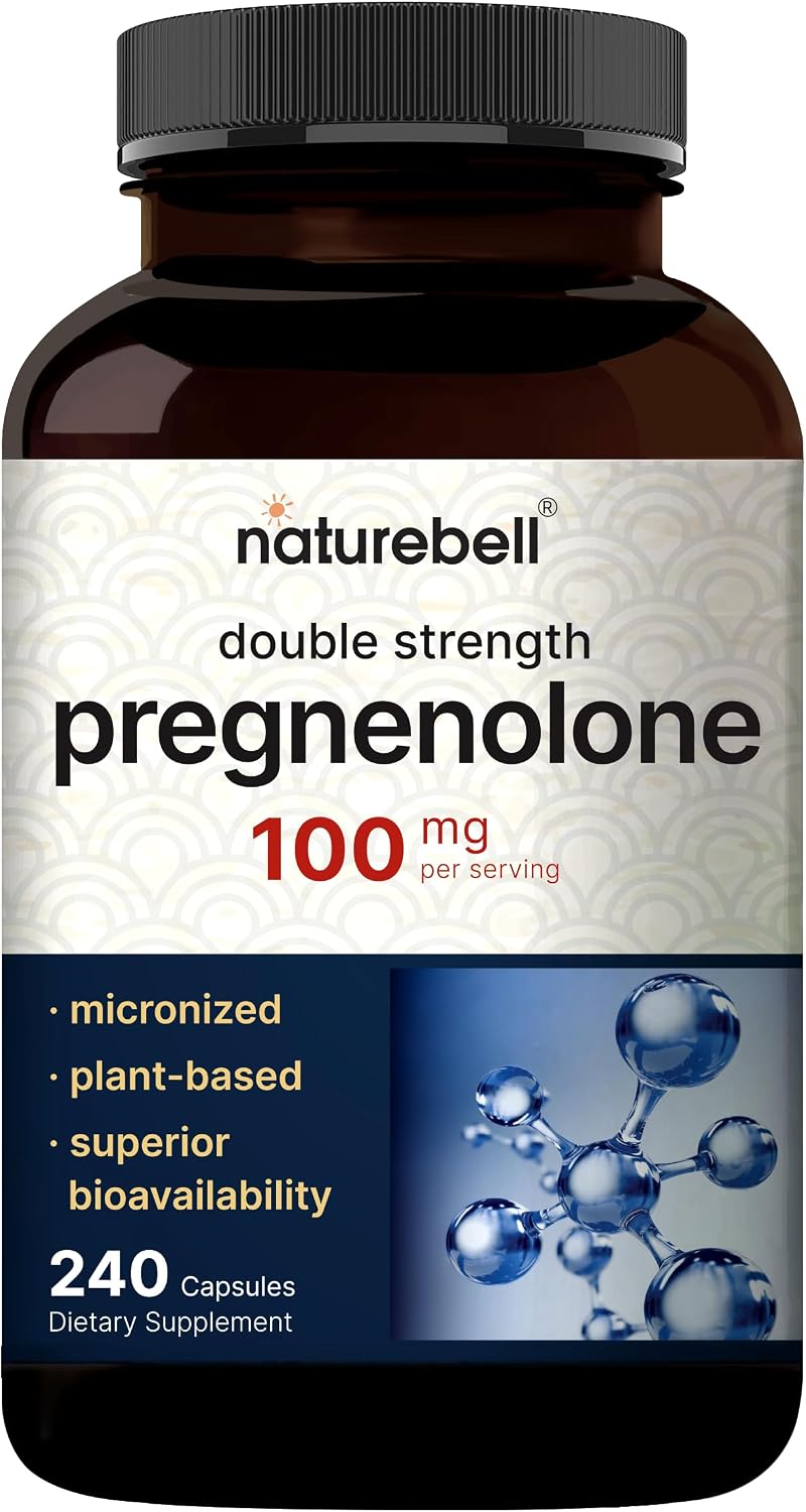 NatureBell Pregnenolone 100mg – 240 Micronised Capsules - görsel 1