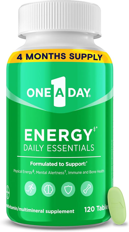 One A Day Energy Daily Essentials Multivitamin - 120 Tablets