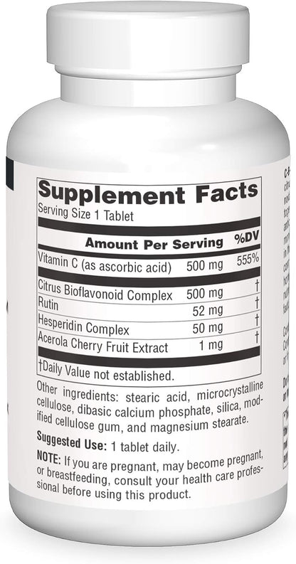Source Naturals C-B-R Vitamin C & Bioflavonoid Complex - 250 Tablets