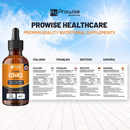 Vitamin D3 4000 IU + K2 MK7 25 mcg Orange Flavour Liquid Drops