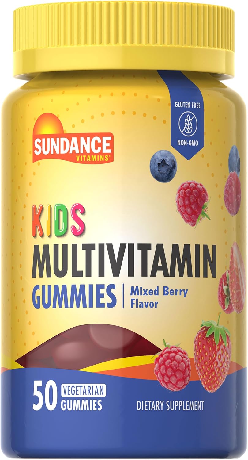 Sundance Kids Multivitamin Gummies - Mixed Berry - 50 Count - görsel 1