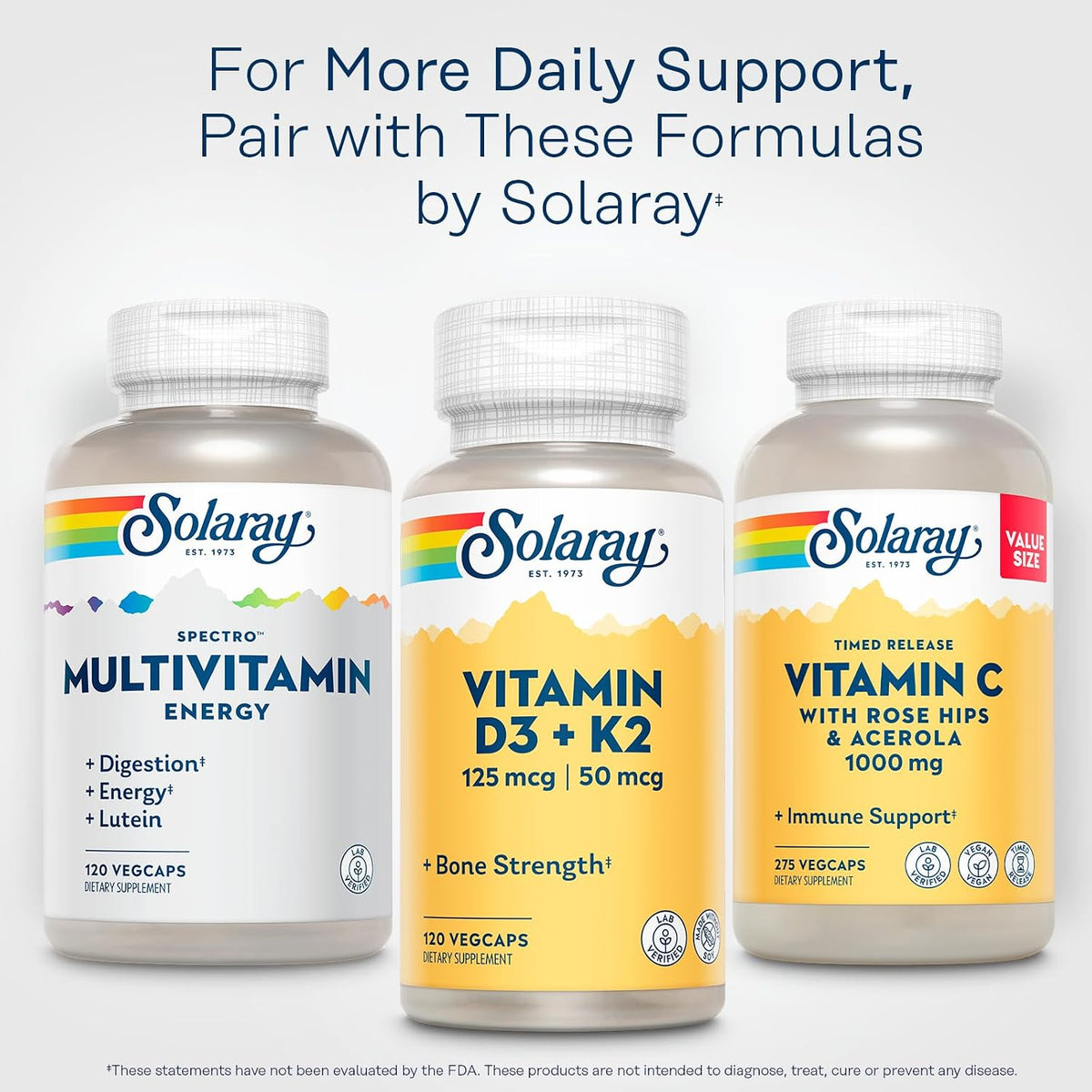 SOLARAY Spectro Energy Multivitamin - 120 Veg Capsules - görsel 6