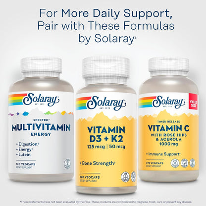 SOLARAY Spectro Energy Multivitamin - 120 Veg Capsules