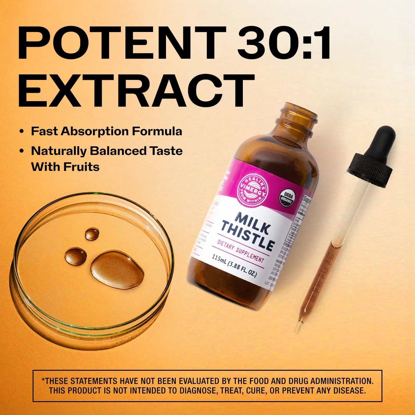 Vimergy Milk Thistle Liquid Extract – 115 ml - görsel 3