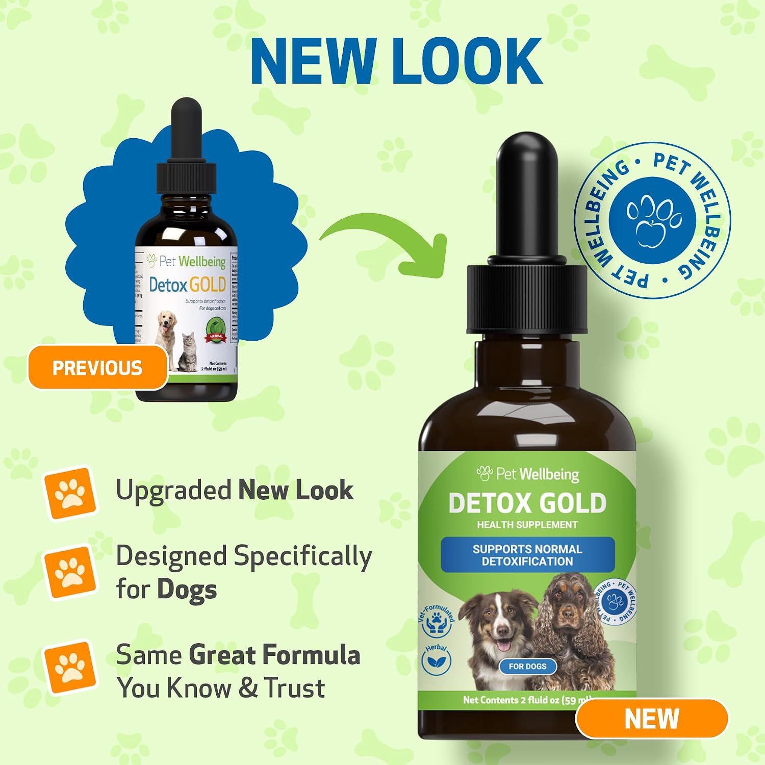 Pet Wellbeing Detox Gold for Dogs – Gentle Cleansing & Immune Support, Veterinary-Formulated Herbal Supplement (60 ml) - görsel 2