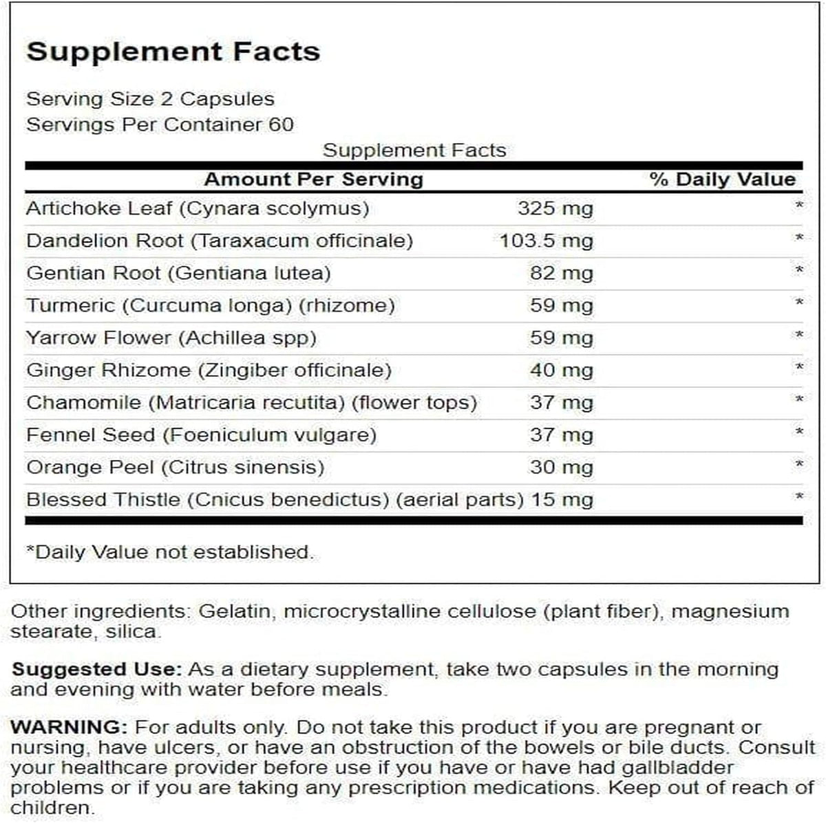 Swanson Ultra Bavarian Herbal Bitters, 120 Capsules - görsel 2