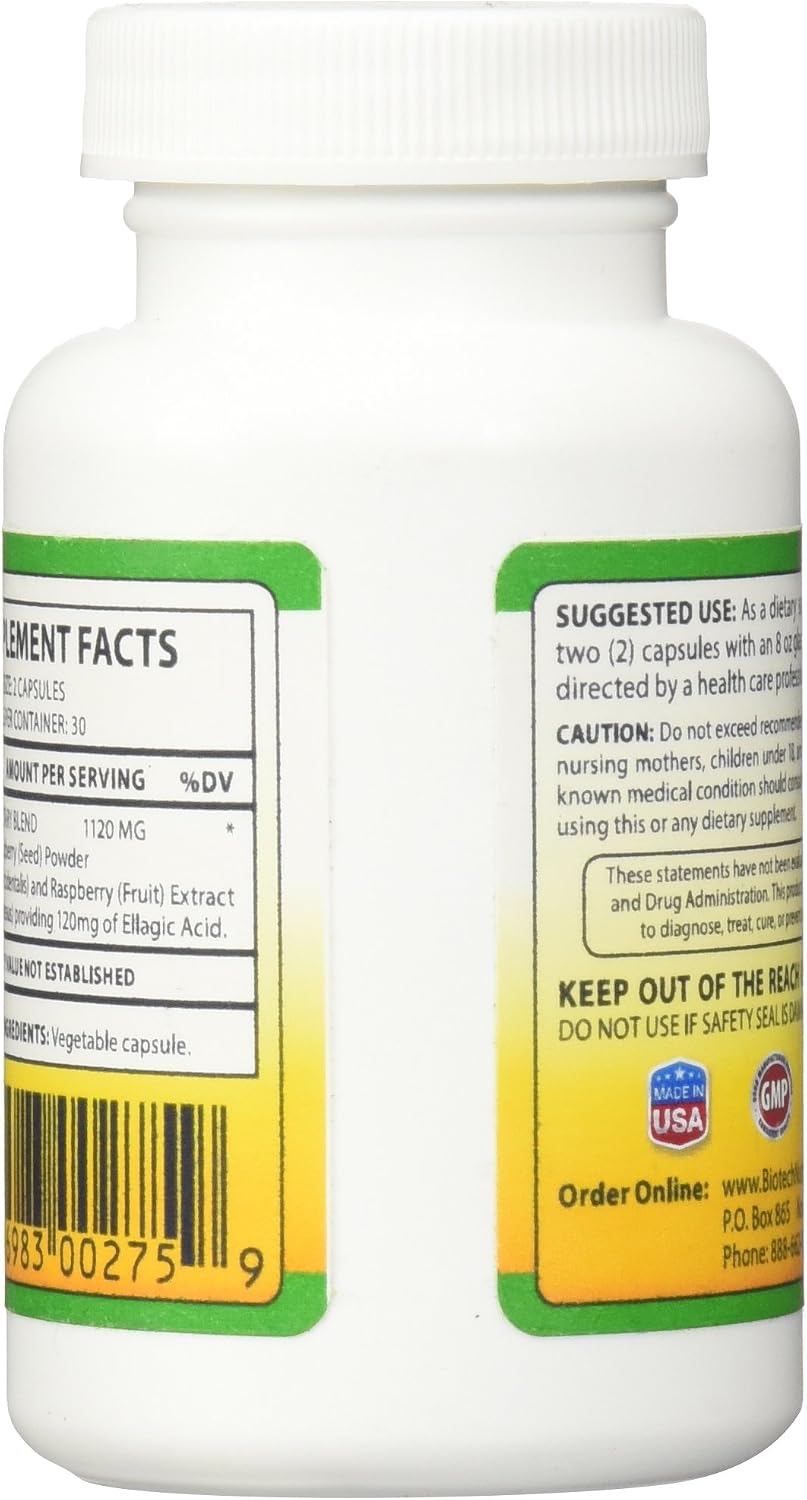 Ellagic Acid Capsules, 60 Vegetable Capsules (1120mg) - görsel 3