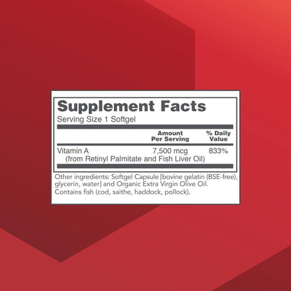 Protocol for Life Balance Vitamin A 25,000 IU – 100 Softgels