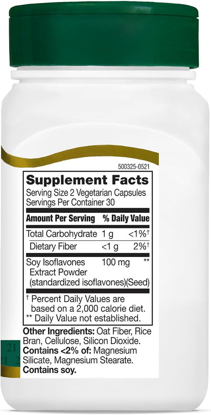 21st Century Soy Isoflavones Veg Capsules, 60 Count