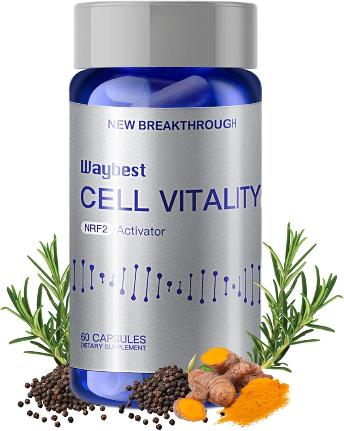 Waybest NRF2 Activator Antioxidant Supplement - 60 Capsules - görsel 1