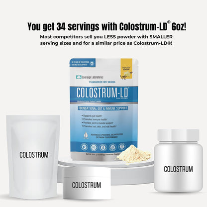 Colostrum-LD Liposomal Delivery Colostrum Powder – Vanilla, 170 g (34 Servings)