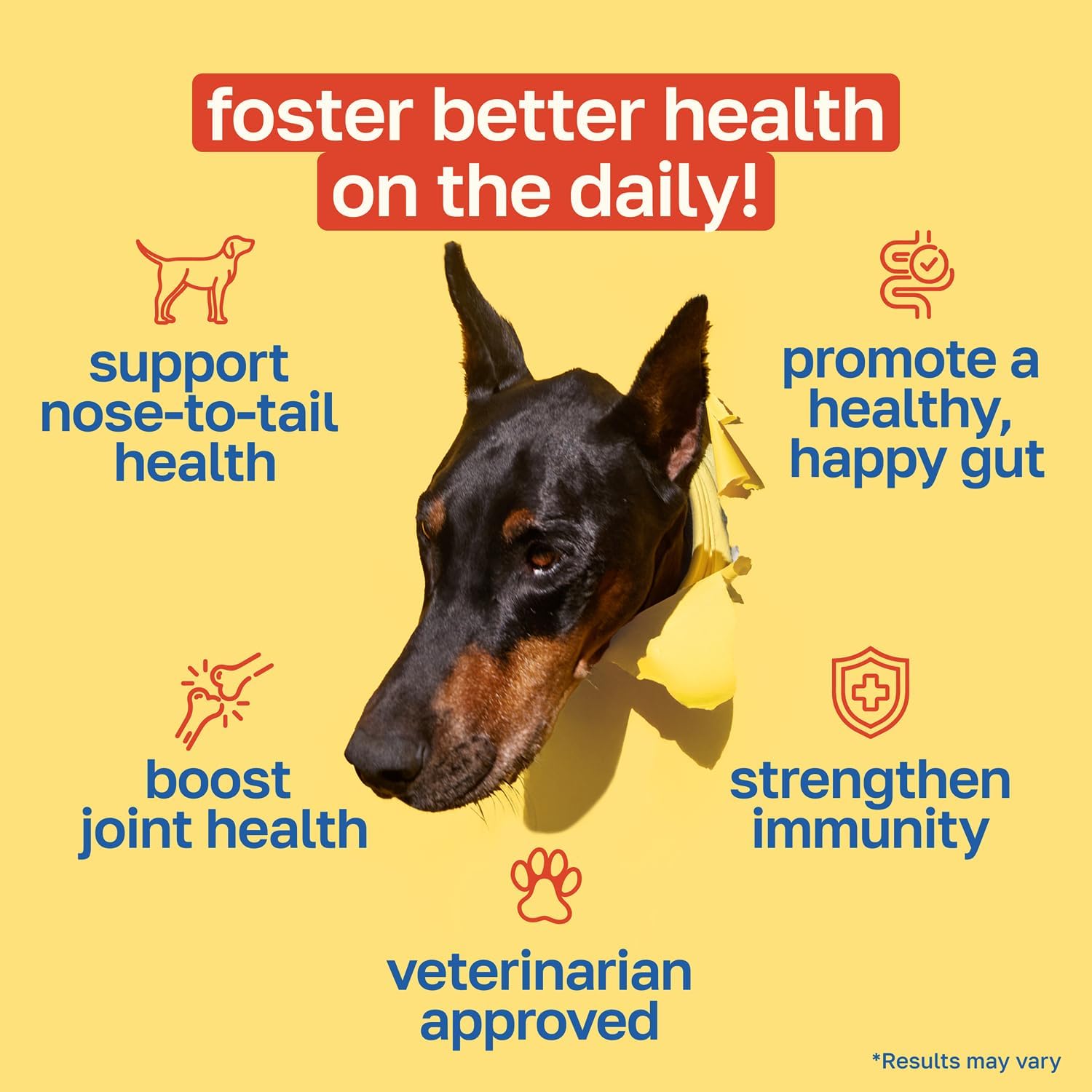 Happy Paws 10-in-1 Dog Multivitamin - Daily Nutritional and Immune Support for All Breeds (100 Soft Chews) - görsel 2