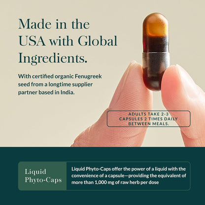 Gaia Herbs Fenugreek Seed - 60 Vegan Liquid Phyto-Capsules