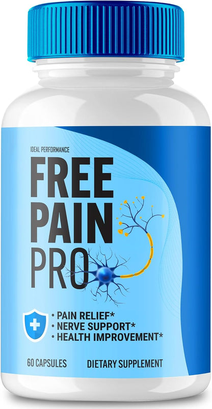 Free Pain Pro Capsules - Maximum Strength All-Natural Formula Health Support Supplement (1 Pack)